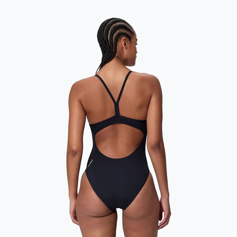 Dámské jednodílné plavky Speedo Endurance+ Logo Thin Strap anthracite 2