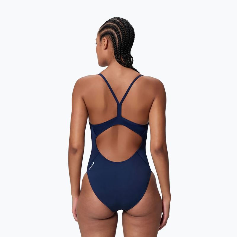 Dámské jednodílné plavky Speedo Endurance+ Logo Thin Strap peacoat 2