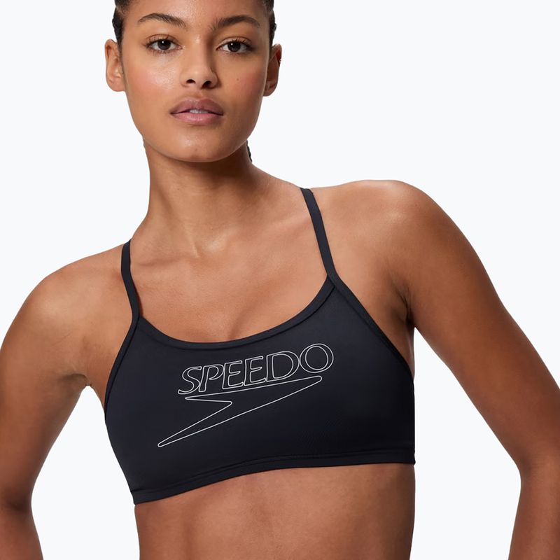 Dámské dvoudílné plavky Speedo Endurance+ Logo Thin Strap anthracite 4