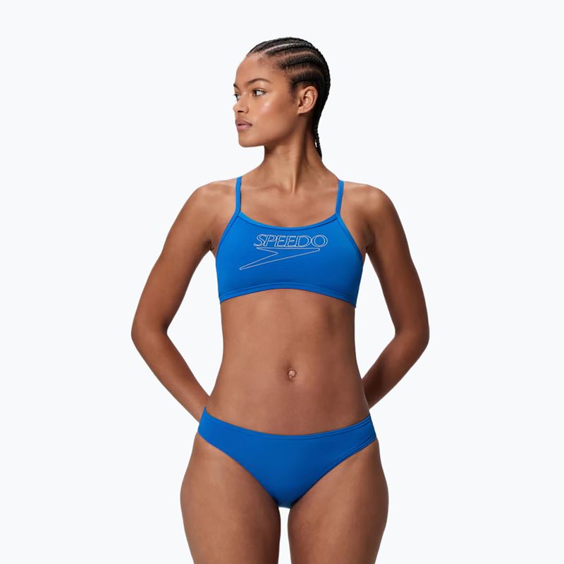 Dámské dvoudílné plavky Speedo Endurance+ Logo Thin Strap Turkish Sea