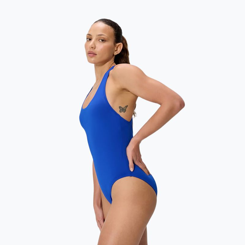 Dámské jednodílné plavky Speedo Solid Scoop Neck deep sapphire 3