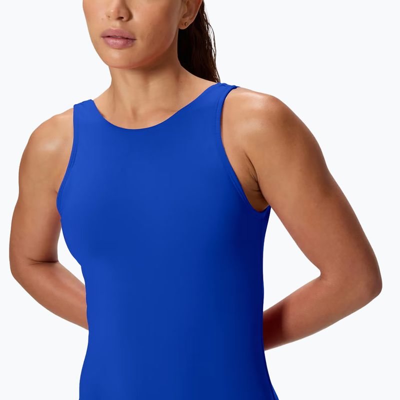 Dámské jednodílné plavky Speedo Solid High Neck deep sapphire 4