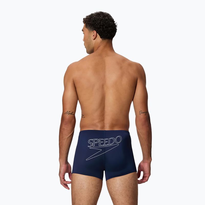 Pánské plavecké boxerky Speedo Endurance+ Logo Aquashort peacoat 2