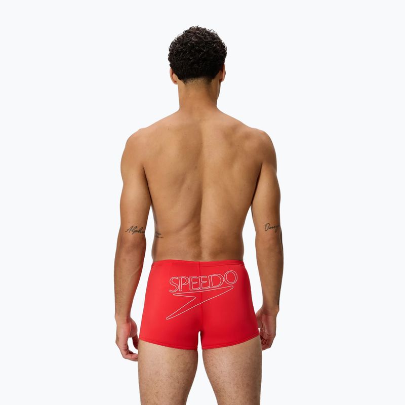Pánské plavecké boxerky Speedo Endurance+ Logo Aquashort high risk red 2