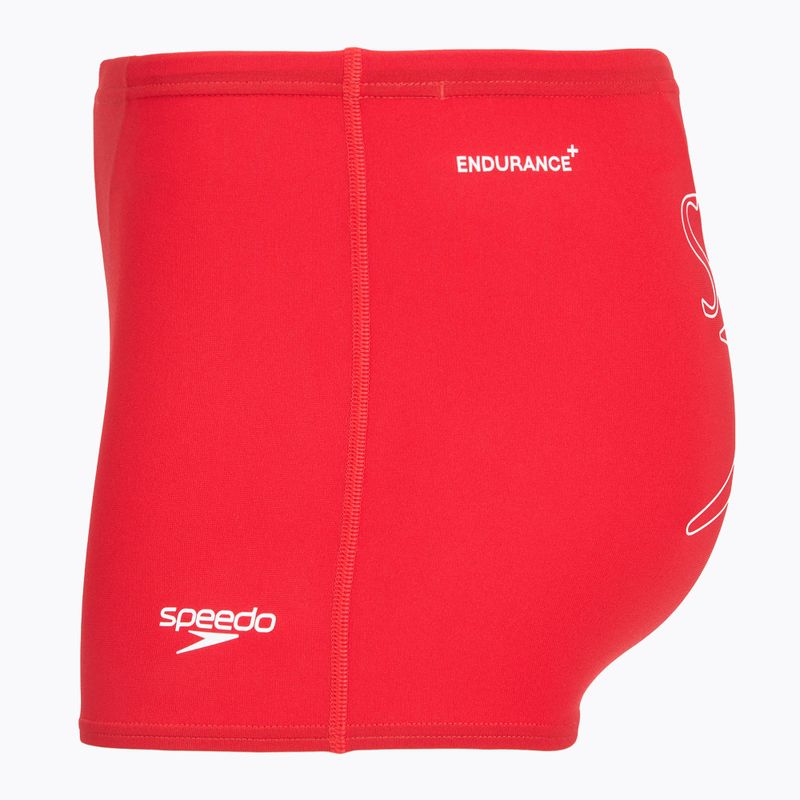 Pánské plavecké boxerky Speedo Endurance+ Logo Aquashort high risk red 3