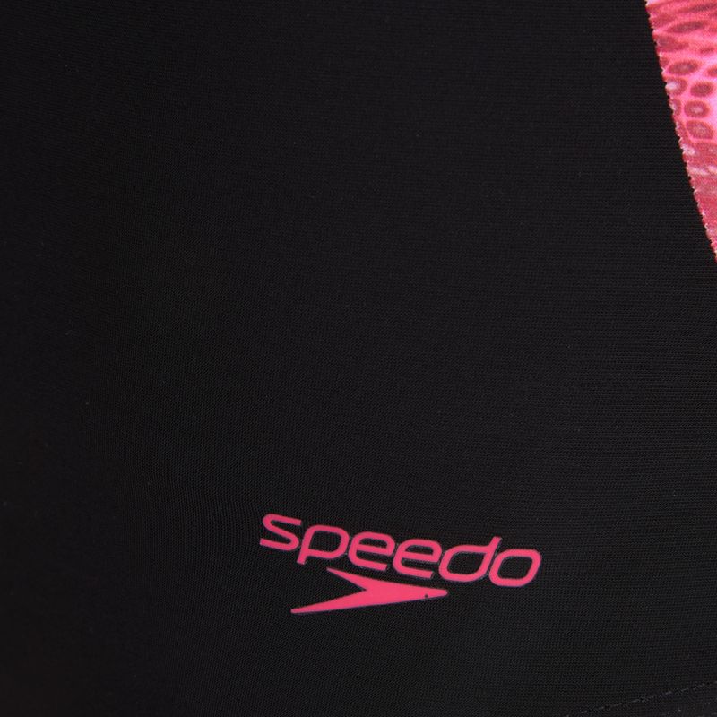 Dámské jednodílné plavky Speedo Shaping LunaLustre Printed anthracite/ruby 3
