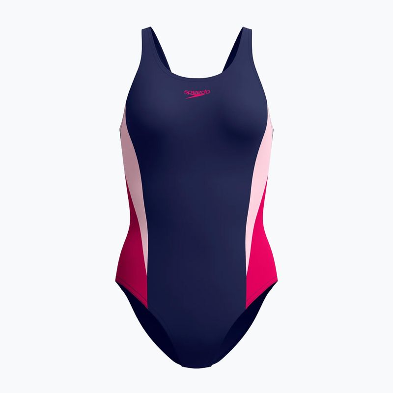 Dámské jednodílné plavky Speedo Colourblock 2.0 peacoat/pink 6