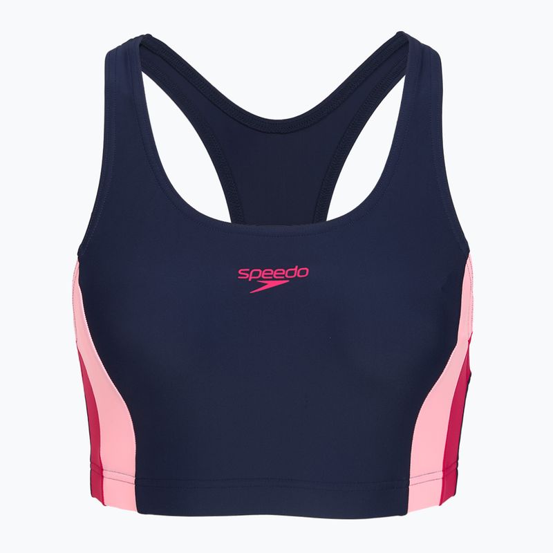 Dámské jednodílné plavky Speedo Colourblock Splice 2.0 peacoat/pink 3