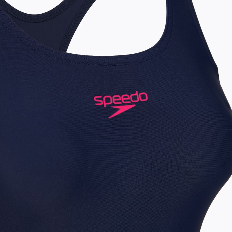Dámské jednodílné plavky Speedo Colourblock Splice 2.0 peacoat/pink 5