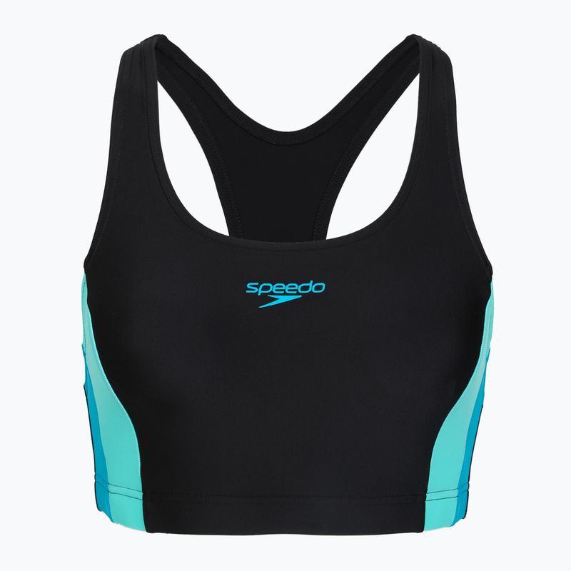 Dámské jednodílné plavky Speedo Colourblock Splice 2.0 anthracite/mayanblue 3