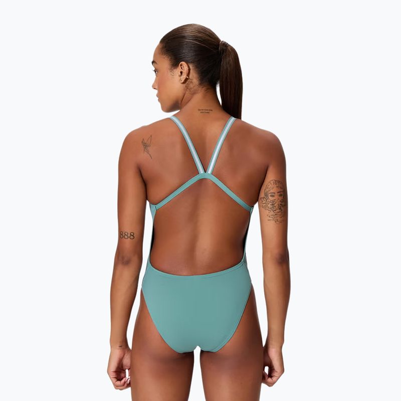 Dámské jednodílné plavky Speedo Active Back storm green 2