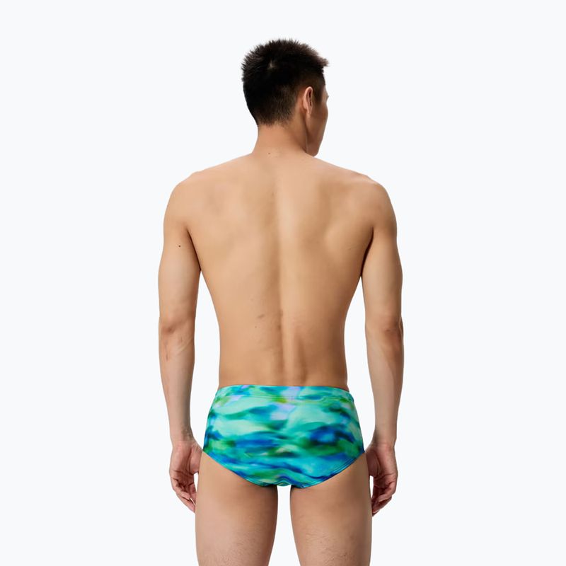 Pánské plavecké boxerky Speedo Printed 13.5 cm Brief sunset grove/green 2