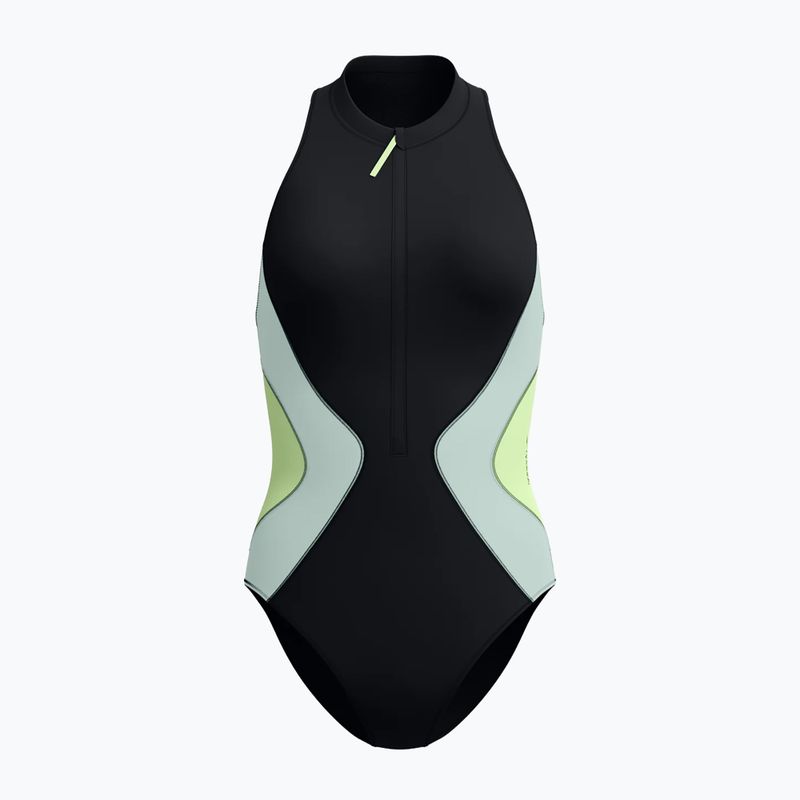 Dámské jednodílné plavky Speedo Ocean Flex Zip black/pale clover 6