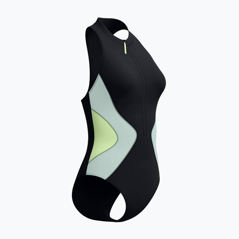 Dámské jednodílné plavky Speedo Ocean Flex Zip black/pale clover 8