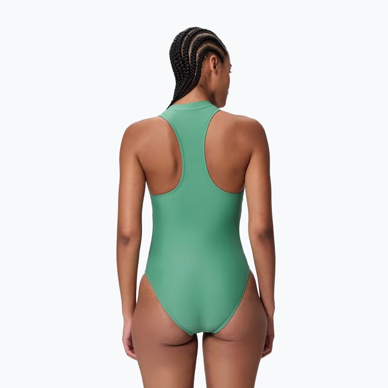 Dámské jednodílné plavky Speedo Ocean Flex Zip fortune green/pale clover 2