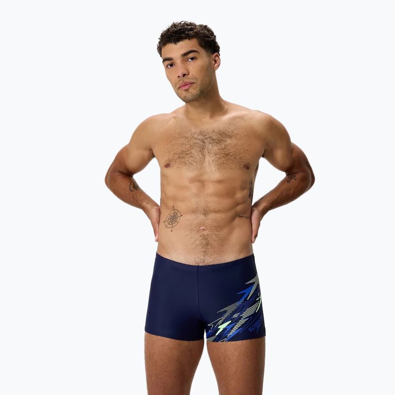 Pánské plavecké boxerky Speedo Medley Logo Aquashort peacoat/deep sapphire 3