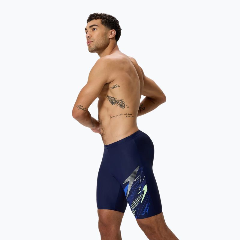 Pánské koupací jammery Speedo Medley Logo Jammer peacoat/deep sapphire 7