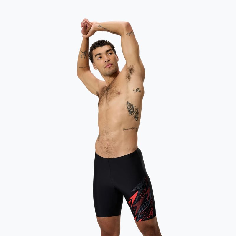 Pánské koupací jammery Speedo Medley Logo Jammer anthracite/hrr 4