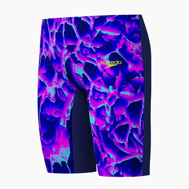 Dětské plavecké jammery Speedo Fastskin Endurance+ Max High Waisted Jammer cave current/jelly 3