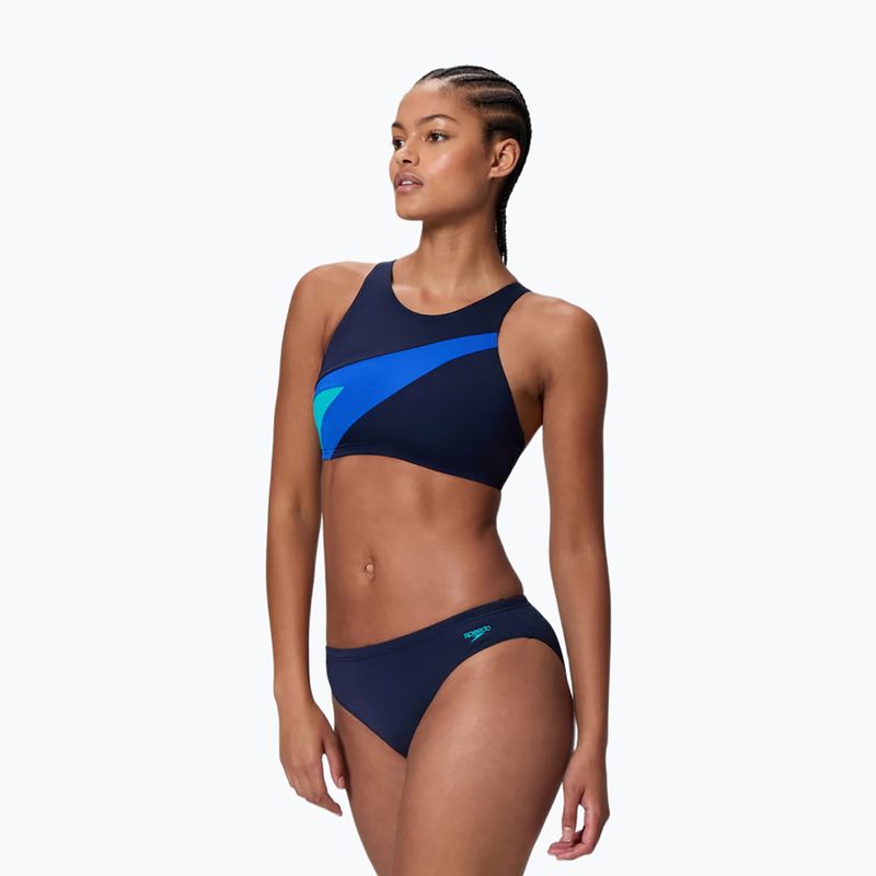 Dámské dvoudílné plavky Speedo Hyperboom Butterfly Back peacoat/deep sapphire 3