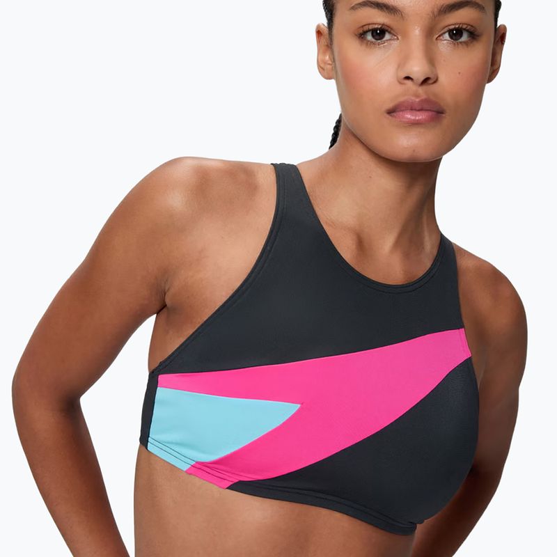 Dámské dvoudílné plavky Speedo Hyperboom Butterfly Back anthracite/margarita pink 4