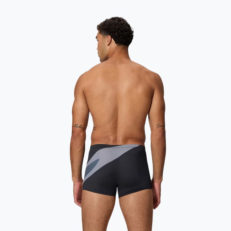 Pánské plavky boxerky Speedo Hyperboom Aquashort anthracite/coin grey 2