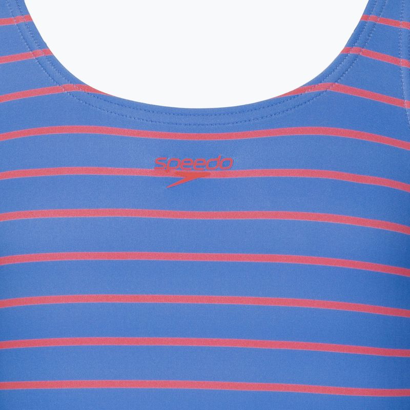 Dětské jednodílné plavky Speedo Stripe Print Medalist periwinkle blue 3