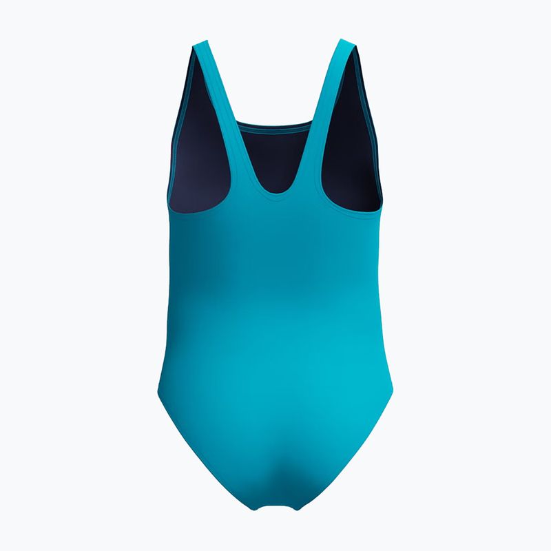 Dětské jednodílné plavky Speedo Hyperboom Butterfly Back mayan blue/margarita pink 2