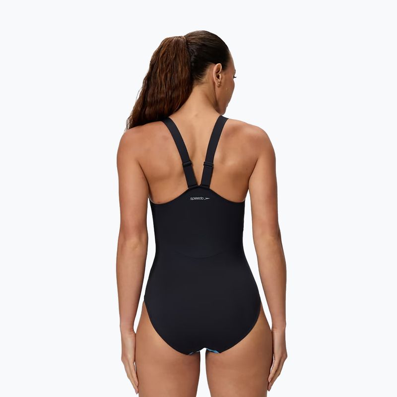 Dámské jednodílné plavky Speedo Sculpture High Neck Contour 2