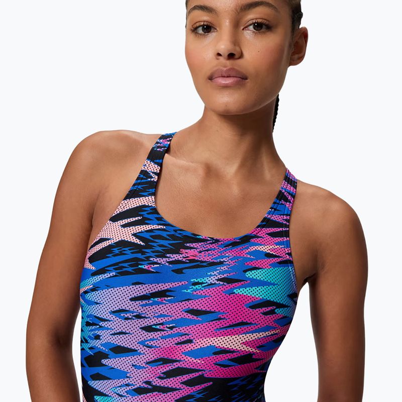 Dámské jednodílné plavky Speedo Hyperboom Print Medalist anthracite 4