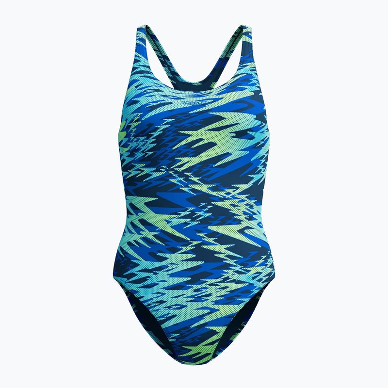 Dámské jednodílné plavky Speedo Hyperboom Print Medalist peacoat 6