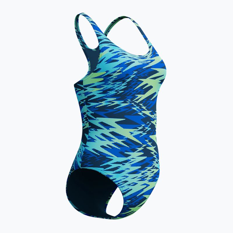 Dámské jednodílné plavky Speedo Hyperboom Print Medalist peacoat 7