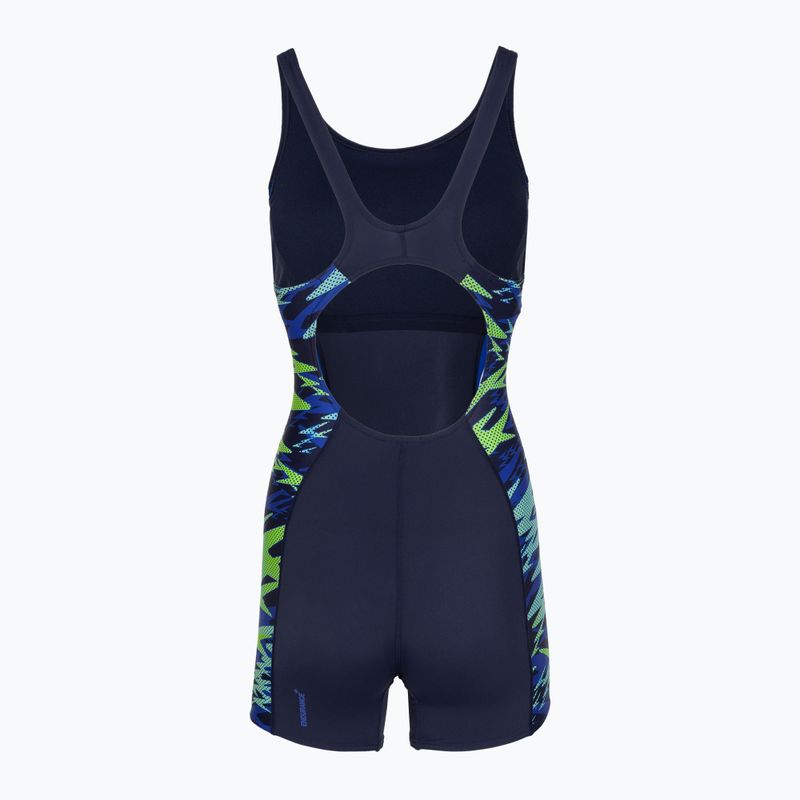 Dámské jednodílné plavky Speedo Hyperboom Splice Muscleback Legsuit peacoat/sapphire 2