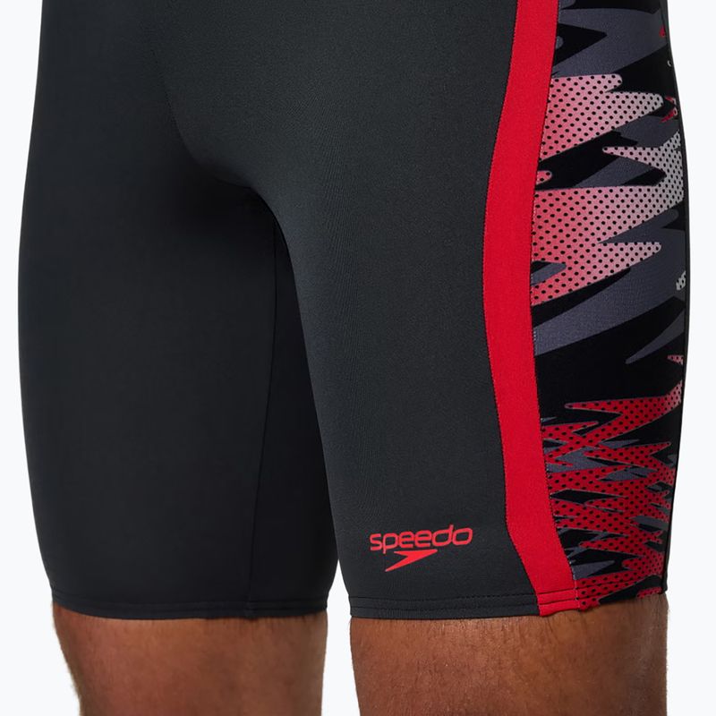 Pánské plavky Speedo Hyper Boom Splice anthracite/high risk red 4