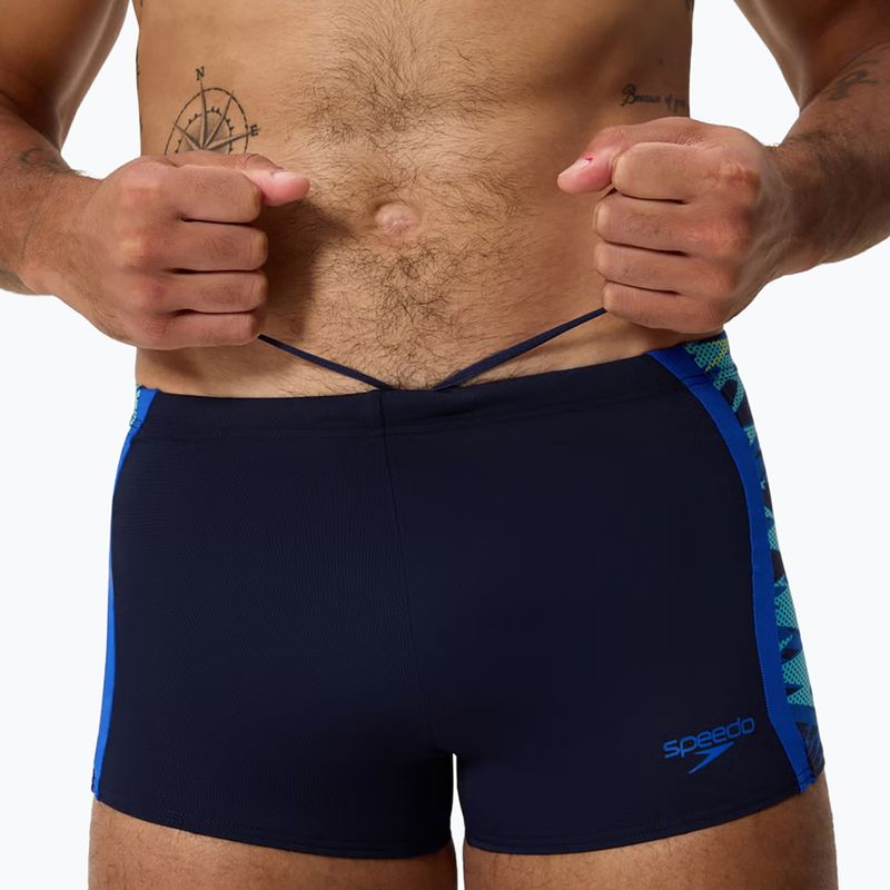 Pánské plavky boxerky Speedo Hyperboom Splice Aquashort peacoat/deep sapphire 4