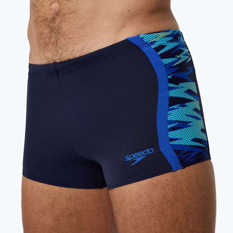 Pánské plavky boxerky Speedo Hyperboom Splice Aquashort peacoat/deep sapphire 5
