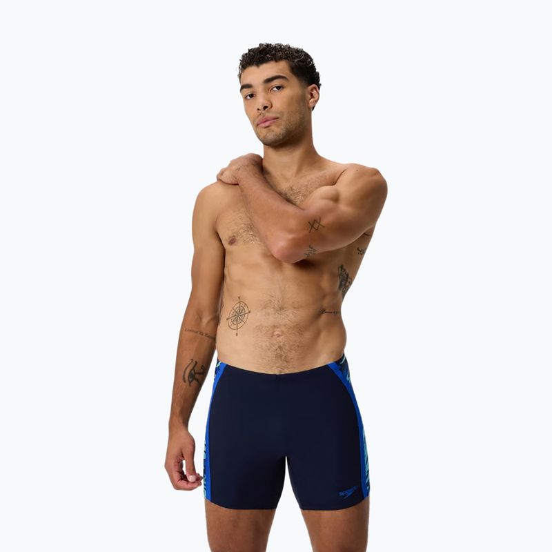 Pánské plavky Speedo Hyper Boom Splice Mid peacoat/deep sapphire