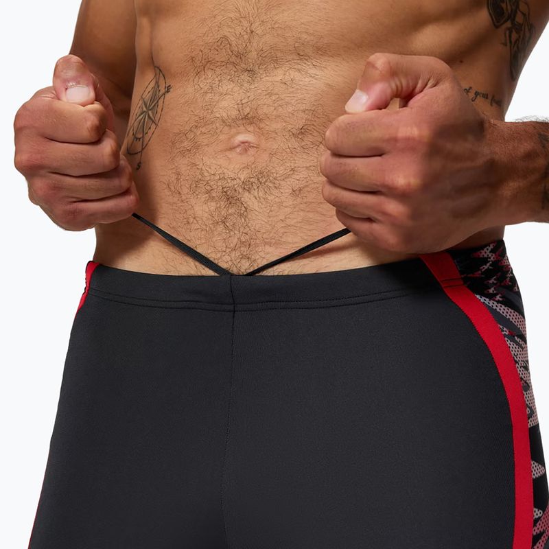 Pánské plavky Speedo Hyper Boom Splice Mid anthracite/high risk red 4