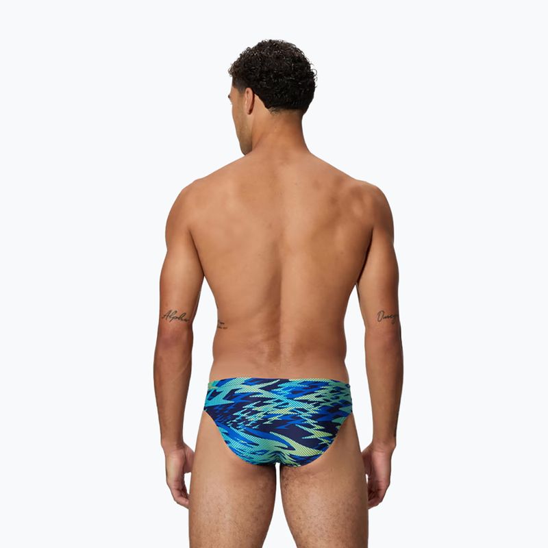Pánské plavecké slipy Speedo Hyperboom Print Brief 2.5" peacoat/deep sapphire 2