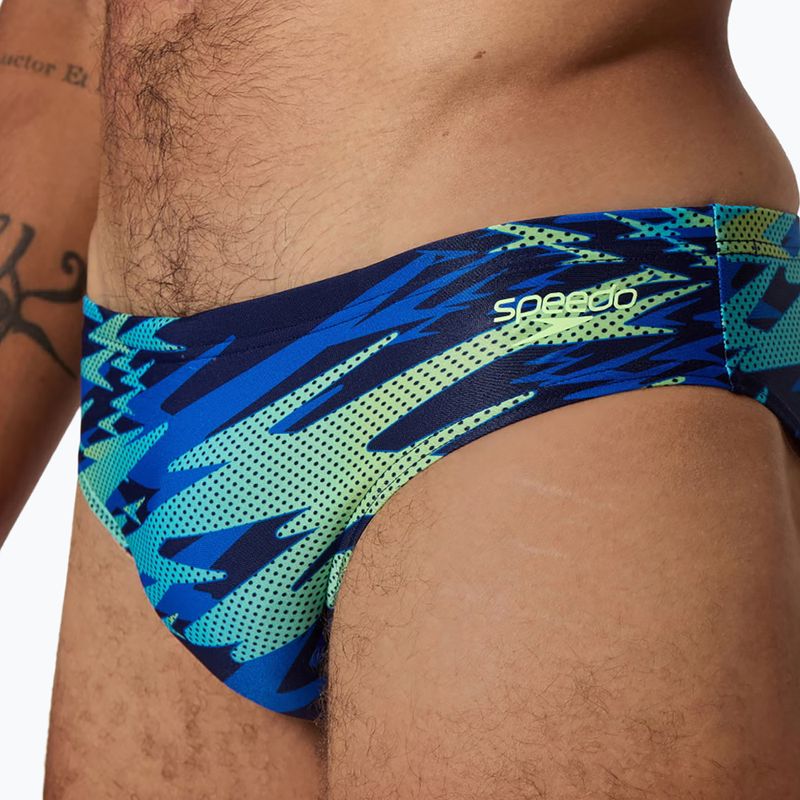 Pánské plavecké slipy Speedo Hyperboom Print Brief 2.5" peacoat/deep sapphire 3