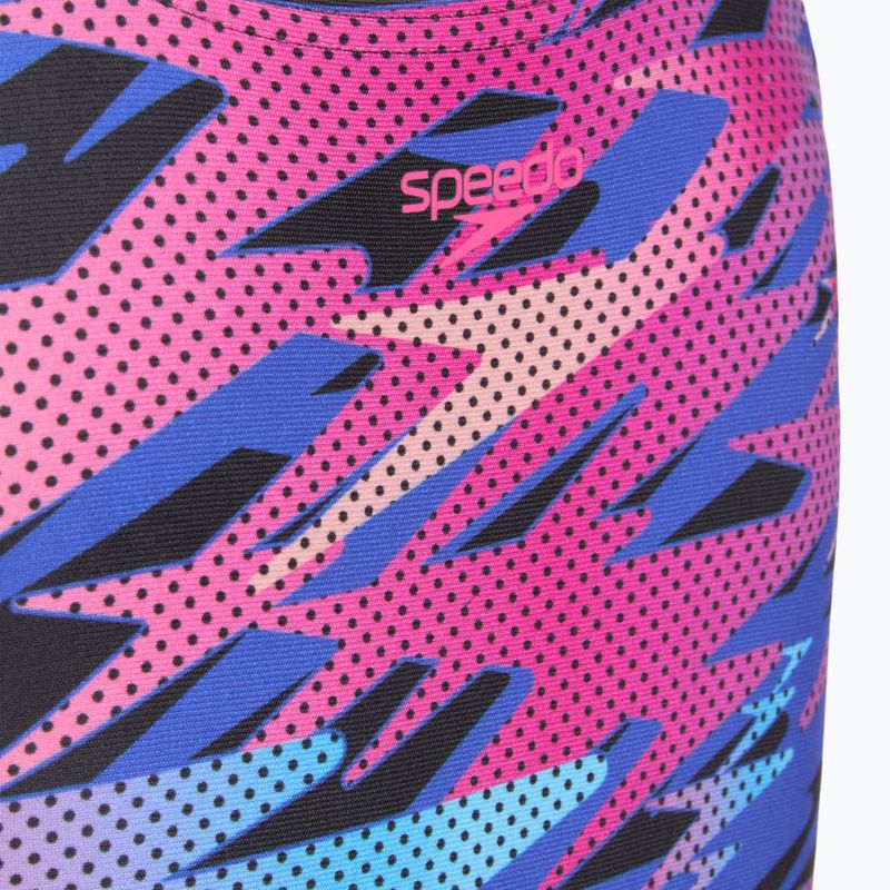 Dětské jednodílné plavky Speedo Hyperboom Print Medalist anthracite 3