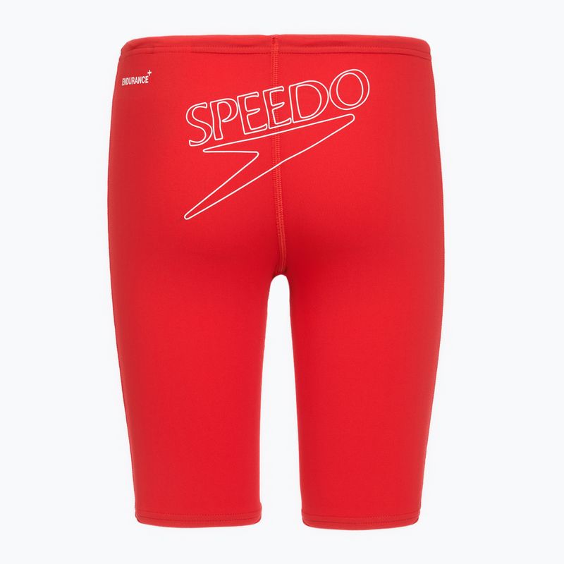 Dětské plavky Speedo Endurance+ Logo Jammer high risk red 2