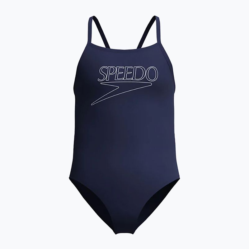 Dětské jednocílné plavky Speedo Endurance+ Logo Thinstrap peacoat 5
