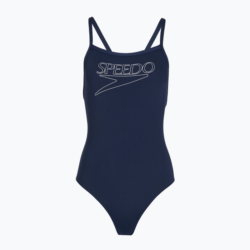 Dětské jednodílné plavky Speedo Endurance+ Logo Thinstrap peacoat