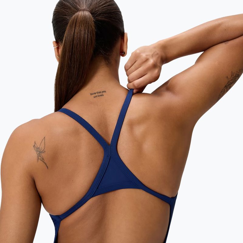 Dámské jednodílné plavky Speedo Solid EnduraSoft Turnback team navy 4