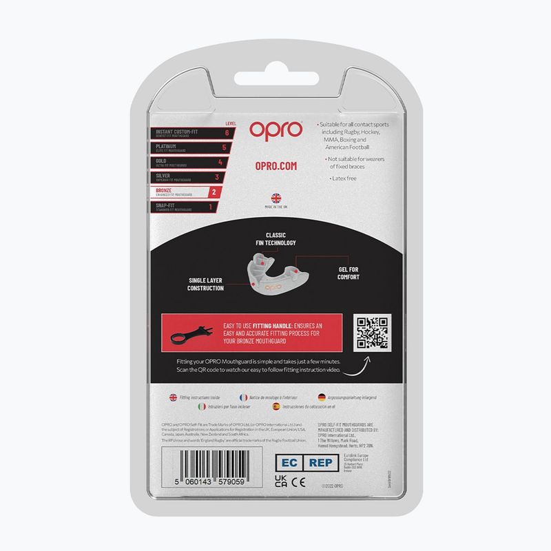 Opro GEN5 chránič čelistí bílý 9059-BRONZE 3