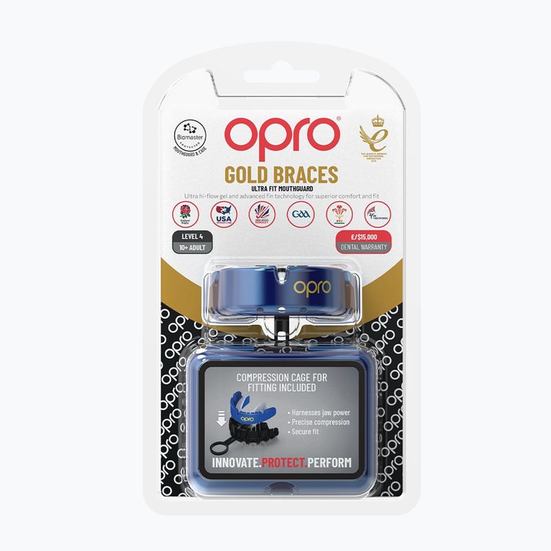Chránič čelisti Opro Gold Braces blue 2