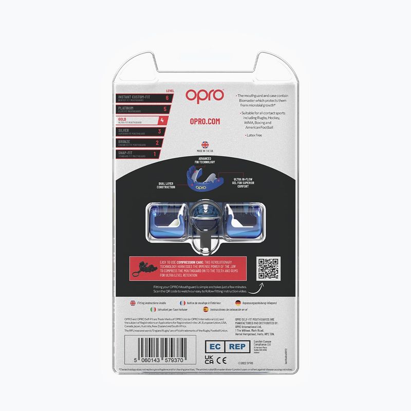 Chránič čelisti Opro Gold Braces blue 3