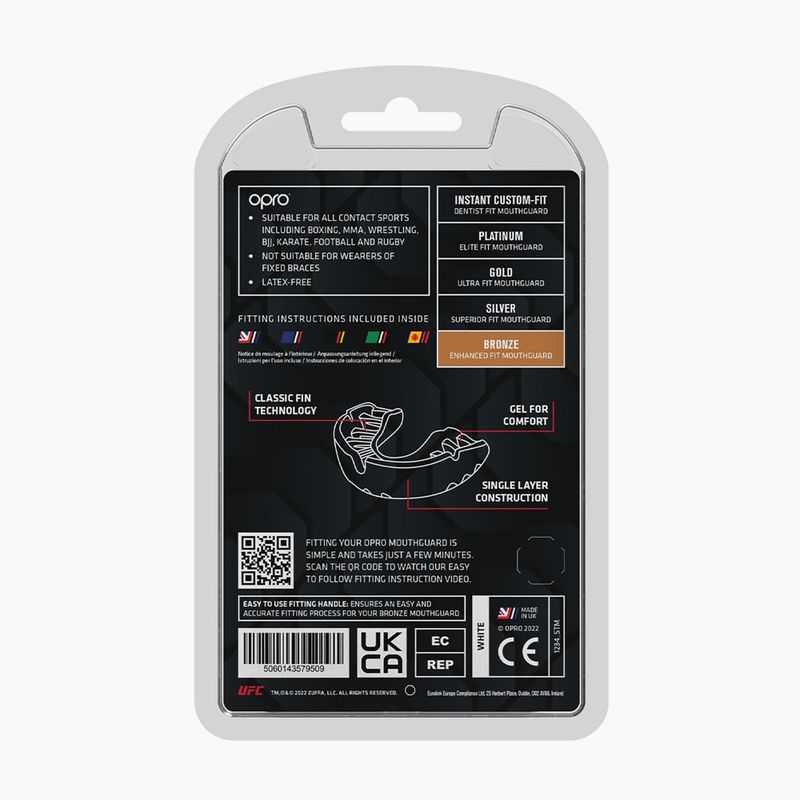 Chránič čelistí Opro UFC Bronze GEN2 bílý 3
