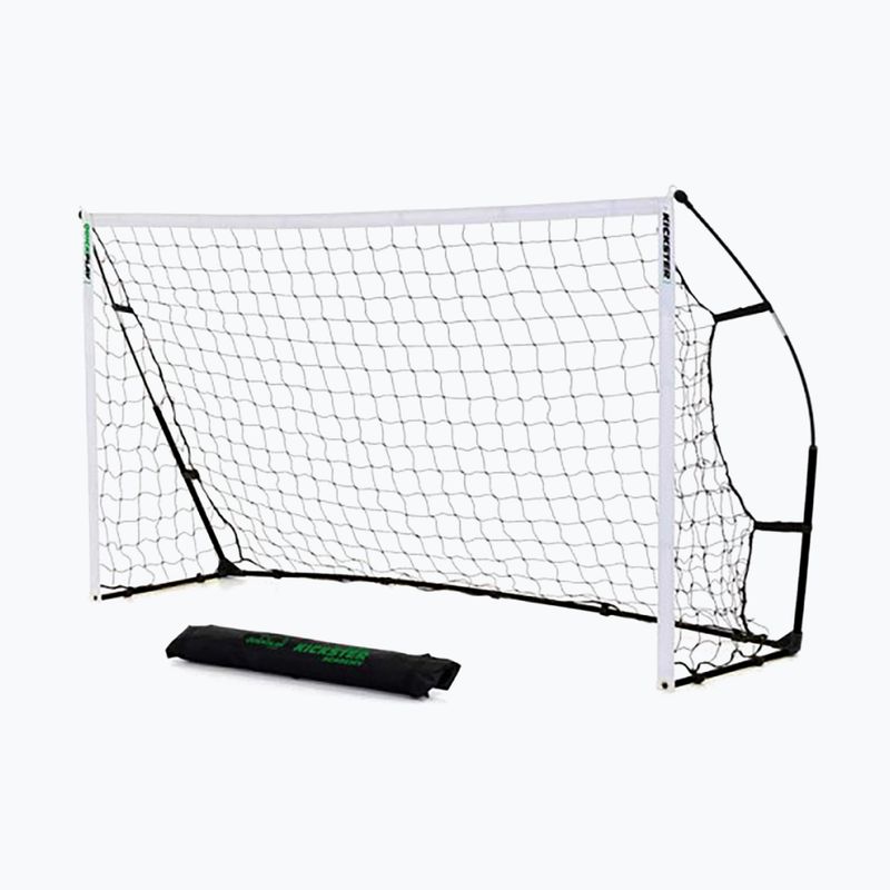 Fotbalová branka + rebounder QuickPlay Kickster 2 v 1 240 x 150 cm bílá/černá 2